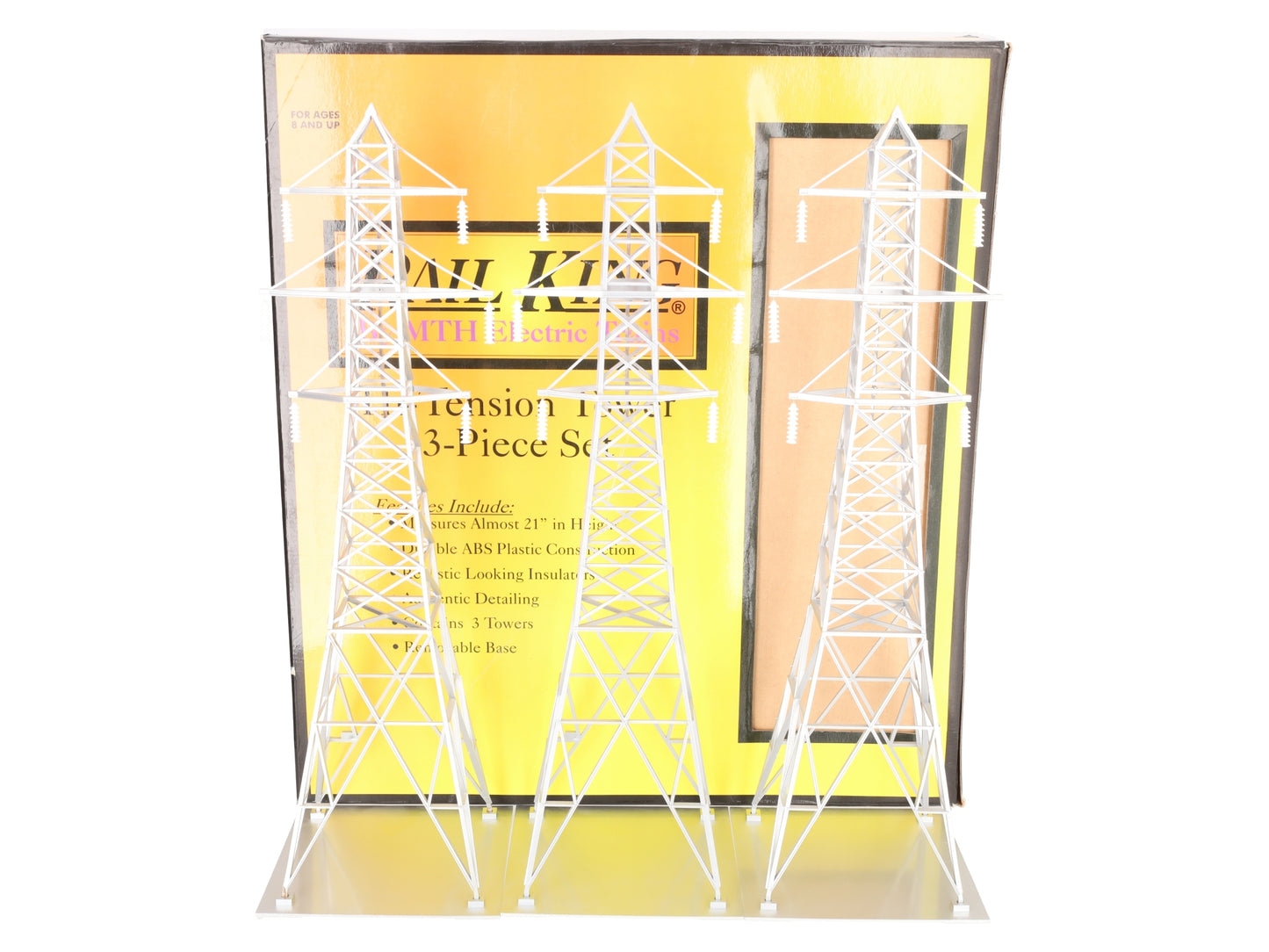 MTH 30-1056 O Hi-Tension Tower Set (Set of 3) EX/Box