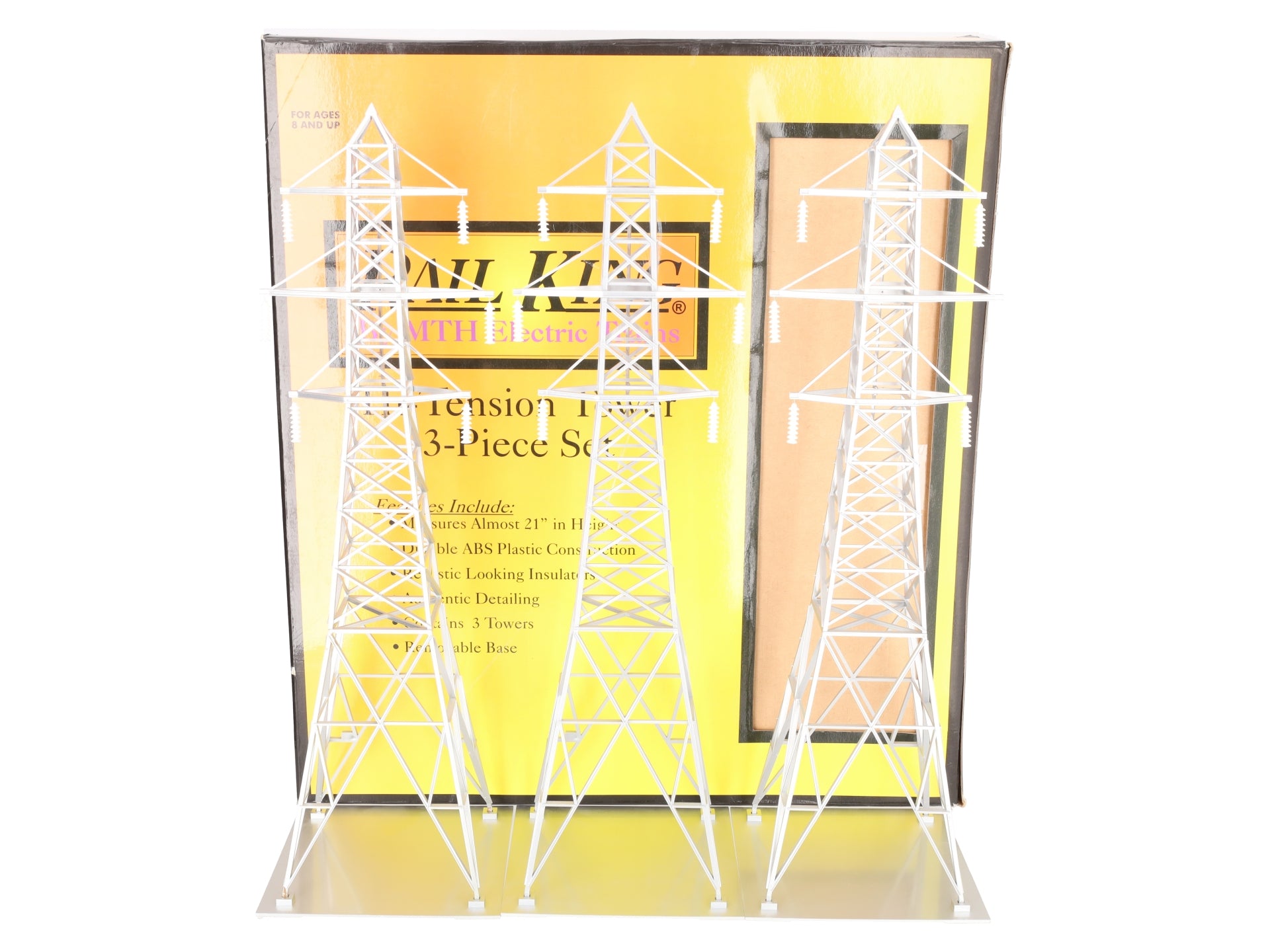 MTH 30-1056 O Hi-Tension Tower Set (Set of 3) EX/Box