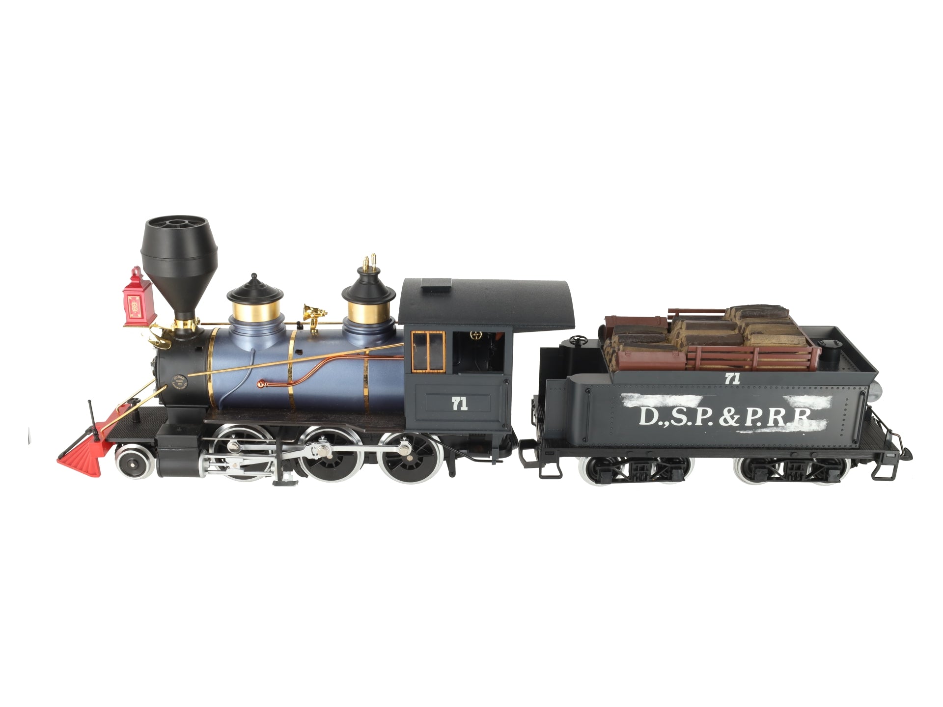LGB 2028D G Scale DSP&P 2-6-0 Mogul Steam Locomotive & Tender #71 EX/Box