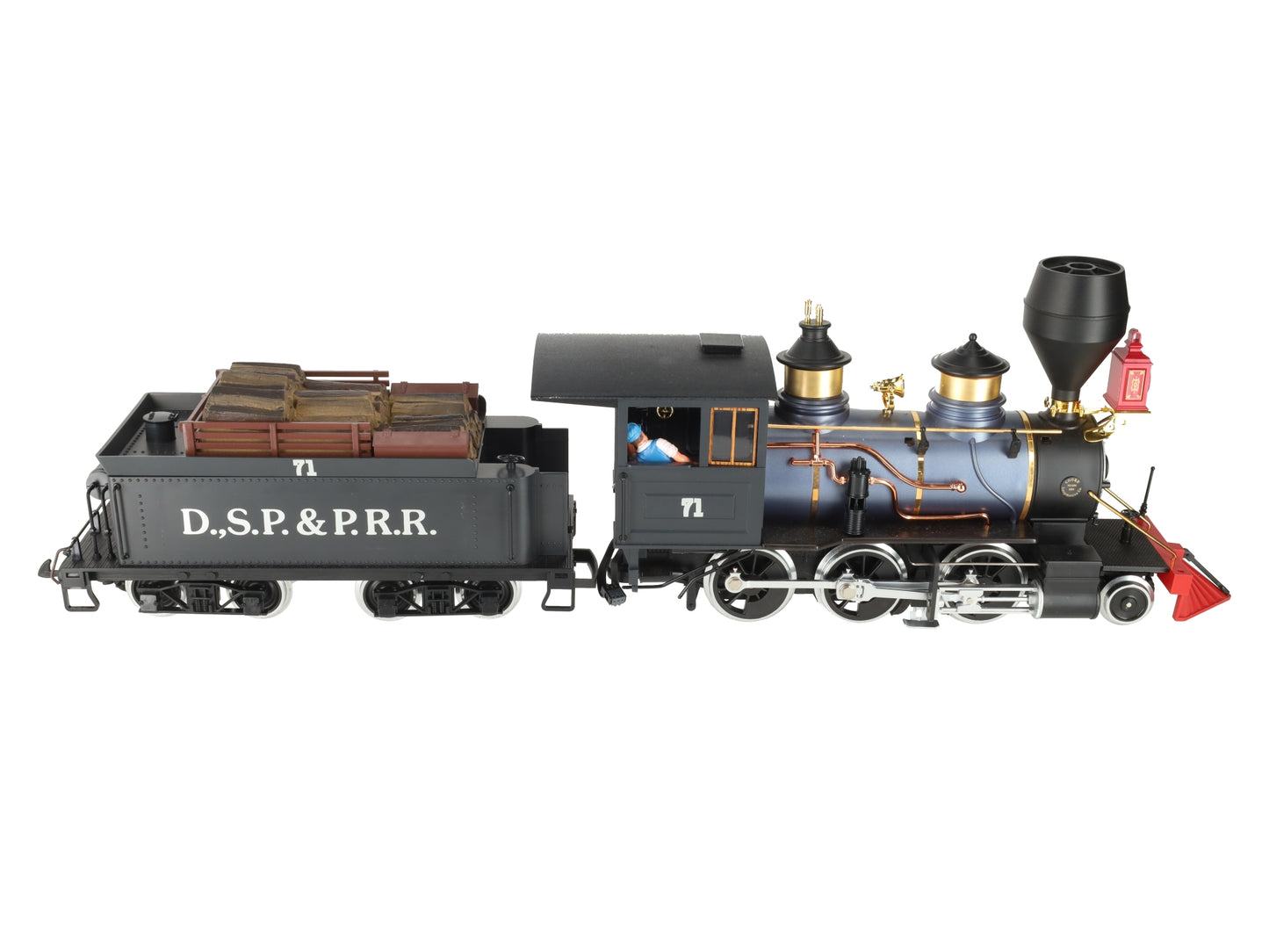 LGB 2028D G Scale DSP&P 2-6-0 Mogul Steam Locomotive & Tender #71 EX/Box