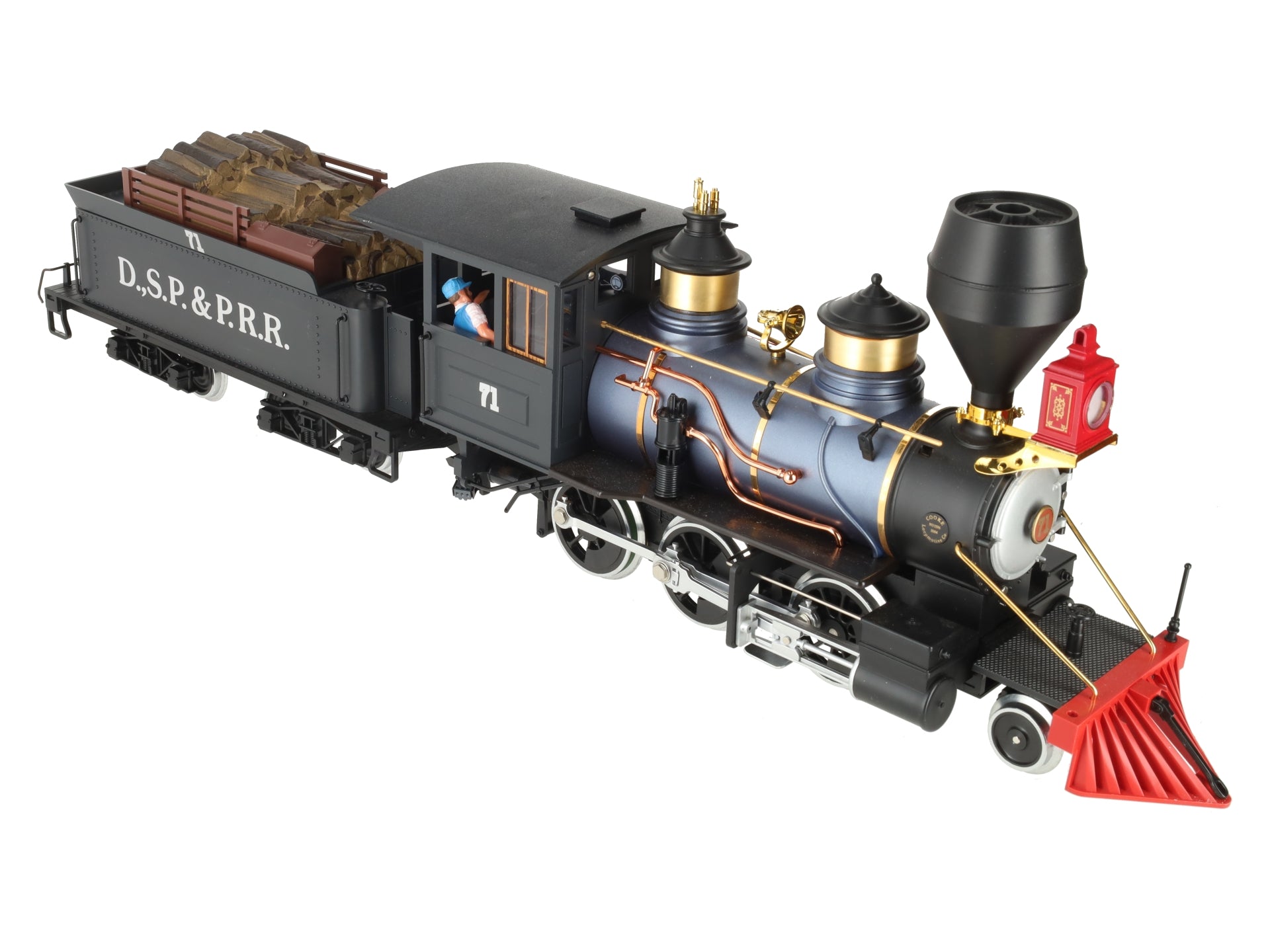 LGB 2028D G Scale DSP&P 2-6-0 Mogul Steam Locomotive & Tender #71 EX/Box