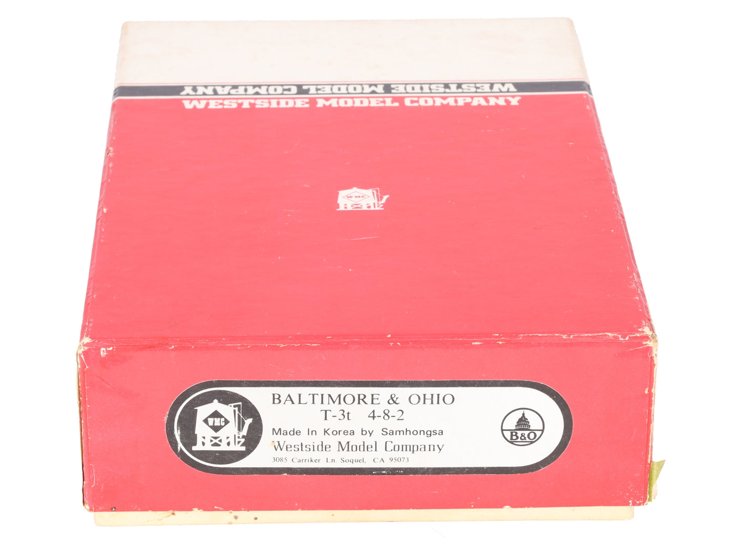 Westside Model Co. HO Brass Undecorated T-3t 4-8-2 Steam Locomotive & Tender EX/Box