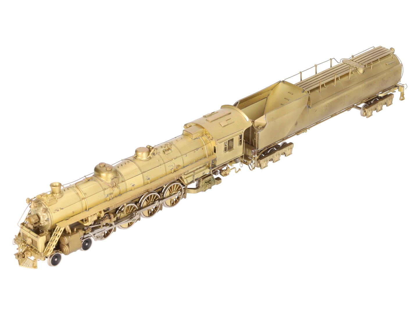 Westside Model Co. HO Brass Undecorated T-3t 4-8-2 Steam Locomotive & Tender EX/Box
