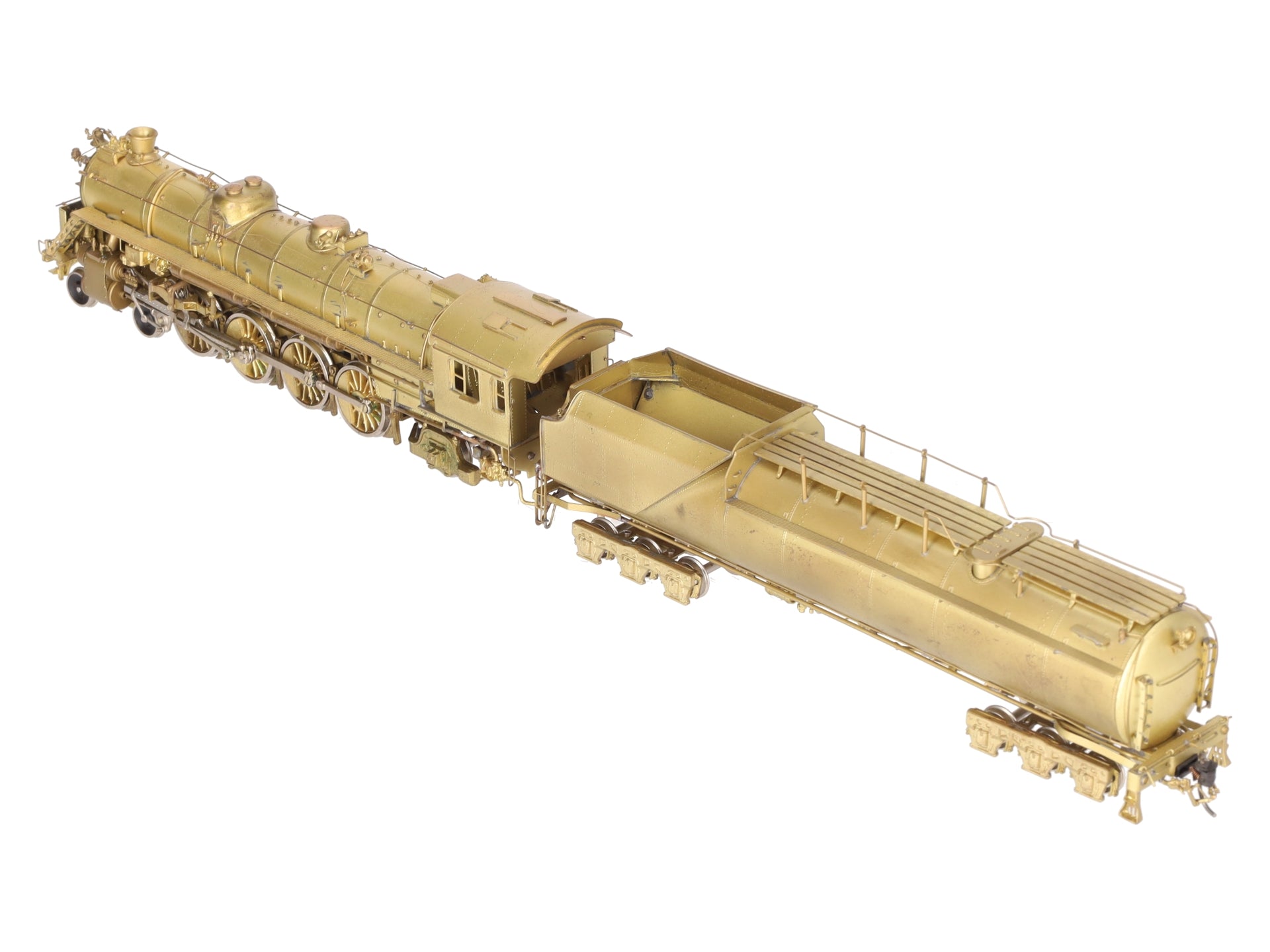 Westside Model Co. HO Brass Undecorated T-3t 4-8-2 Steam Locomotive & Tender EX/Box