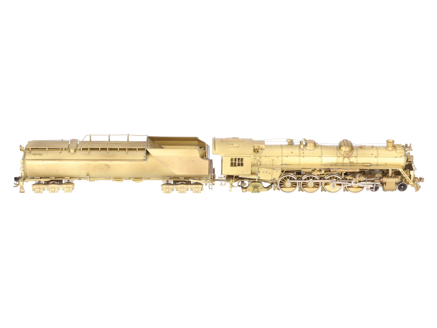 Westside Model Co. HO Brass Undecorated T-3t 4-8-2 Steam Locomotive & Tender EX/Box