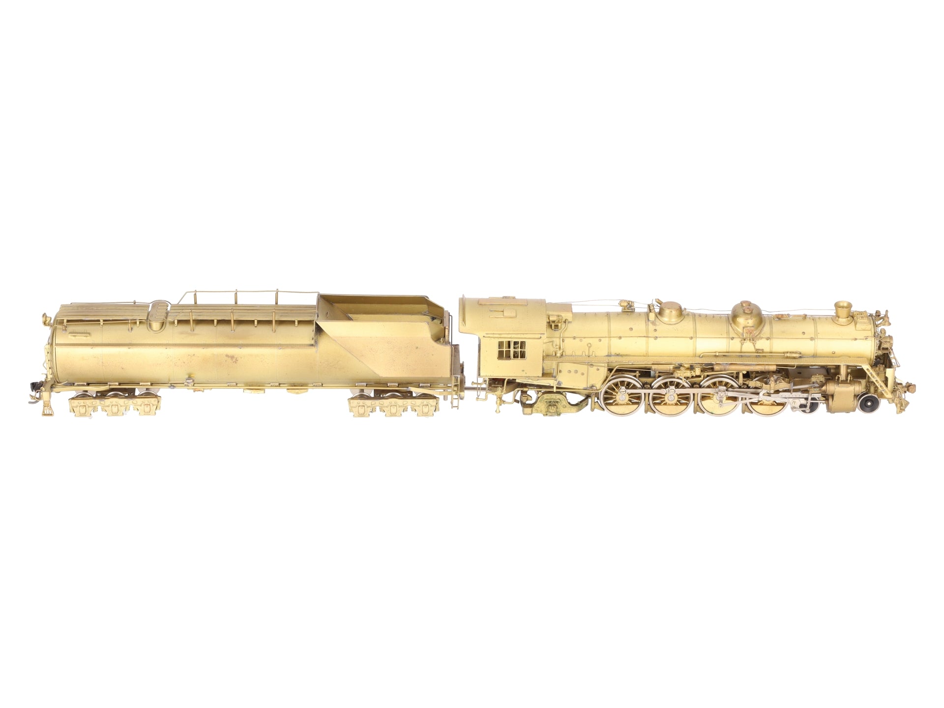 Westside Model Co. HO Brass Undecorated T-3t 4-8-2 Steam Locomotive & Tender EX/Box