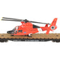 Menards 279-3396 O US Coast Guard Flat Car w/  Helicopter Load #02639/6516 EX/Box