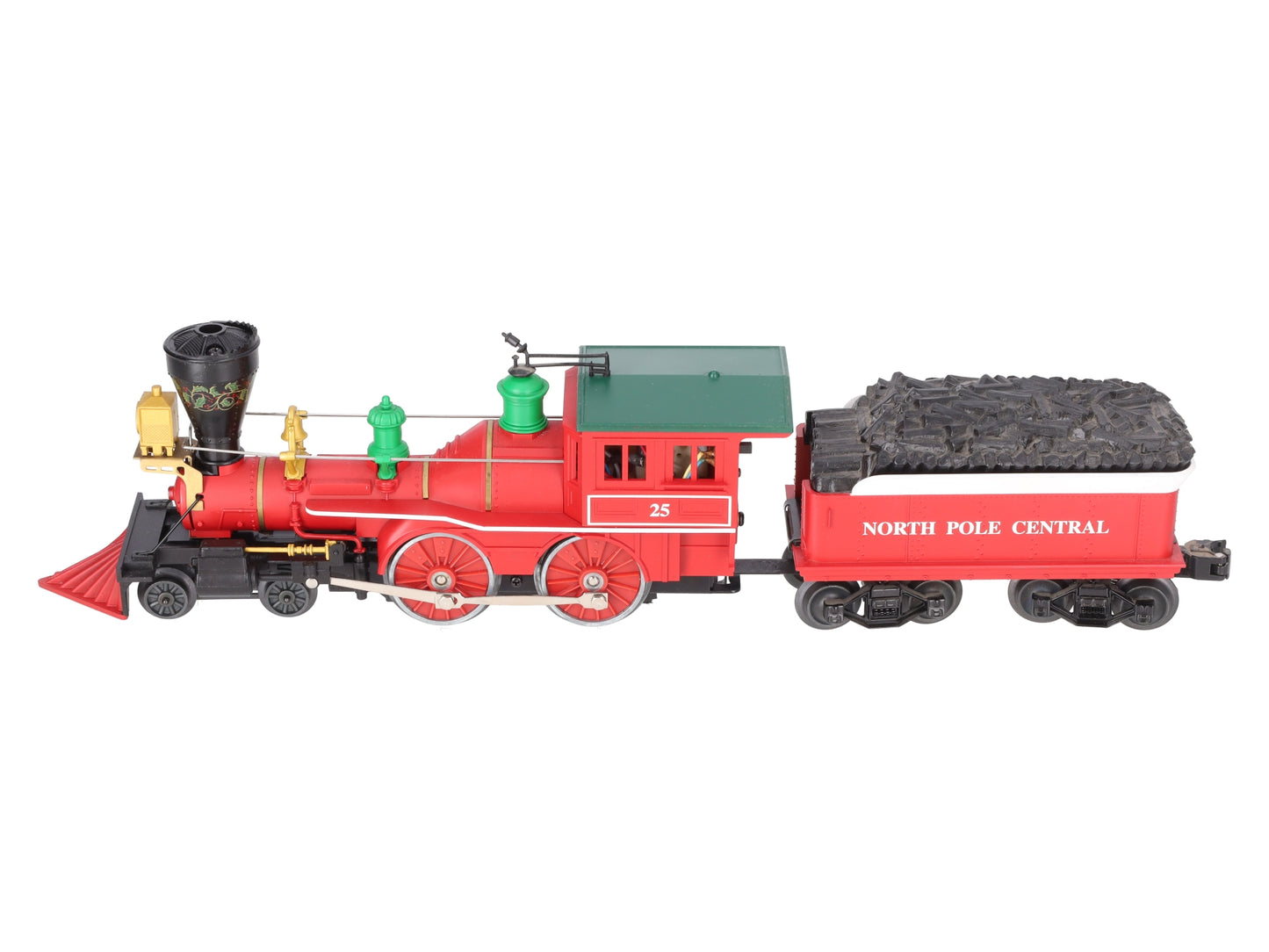 Lionel 6-18732 O North Pole 4-4-0 Steam Locomotive & Tender #25 EX/Box
