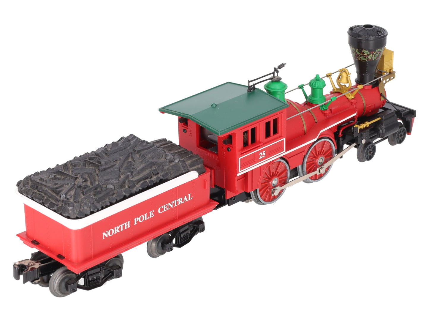 Lionel 6-18732 O North Pole 4-4-0 Steam Locomotive & Tender #25 EX/Box
