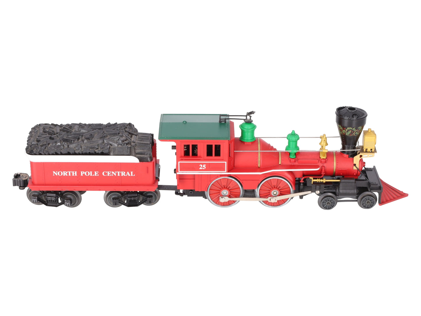 Lionel 6-18732 O North Pole 4-4-0 Steam Locomotive & Tender #25 EX/Box
