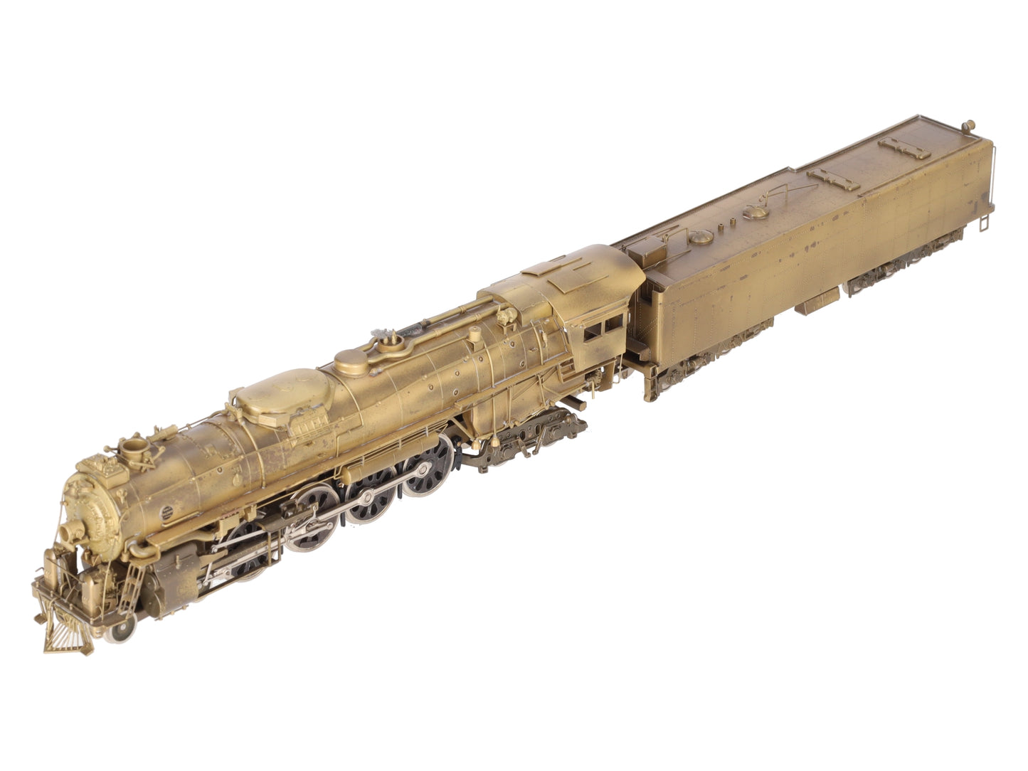 PFM HO Scale Brass Santa Fe 4-8-4 Steam Locomotive & Tender EX/Box