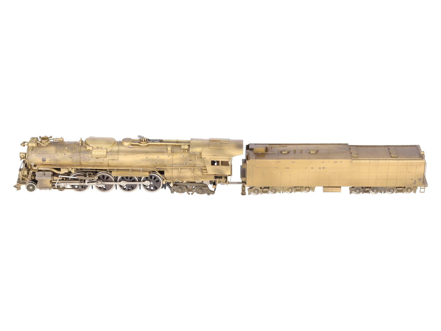 PFM HO Scale Brass Santa Fe 4-8-4 Steam Locomotive & Tender EX/Box