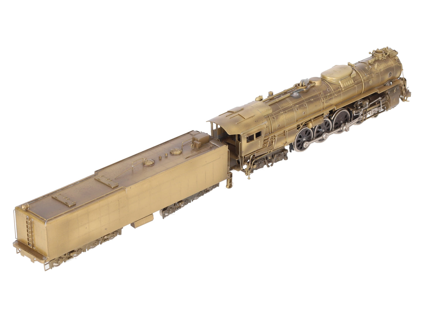 PFM HO Scale Brass Santa Fe 4-8-4 Steam Locomotive & Tender EX/Box
