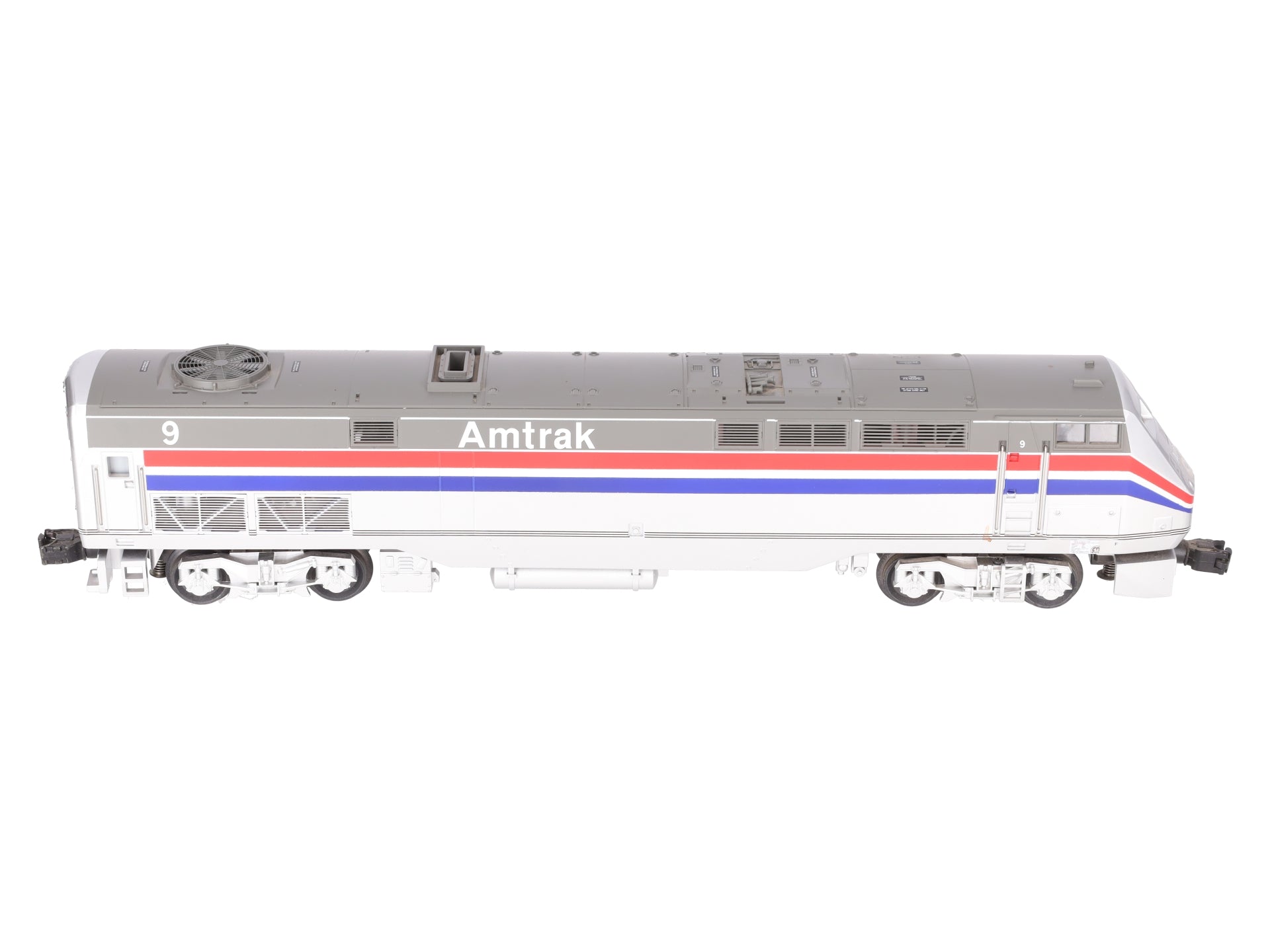 MTH 20-2189-1 O Amtrak G.E. Genesis P42 Diesel Engine Cab w/PS1 #9 EX/Box