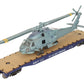 Menards 279-3398 O US Navy Flatcar w/ Navy Helicopter #02677 EX/Box