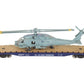Menards 279-3398 O US Navy Flatcar w/ Navy Helicopter #02677 EX/Box