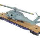 Menards 279-3398 O US Navy Flatcar w/ Navy Helicopter #02677 EX/Box