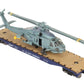 Menards 279-3398 O US Navy Flatcar w/ Navy Helicopter #02677 EX/Box