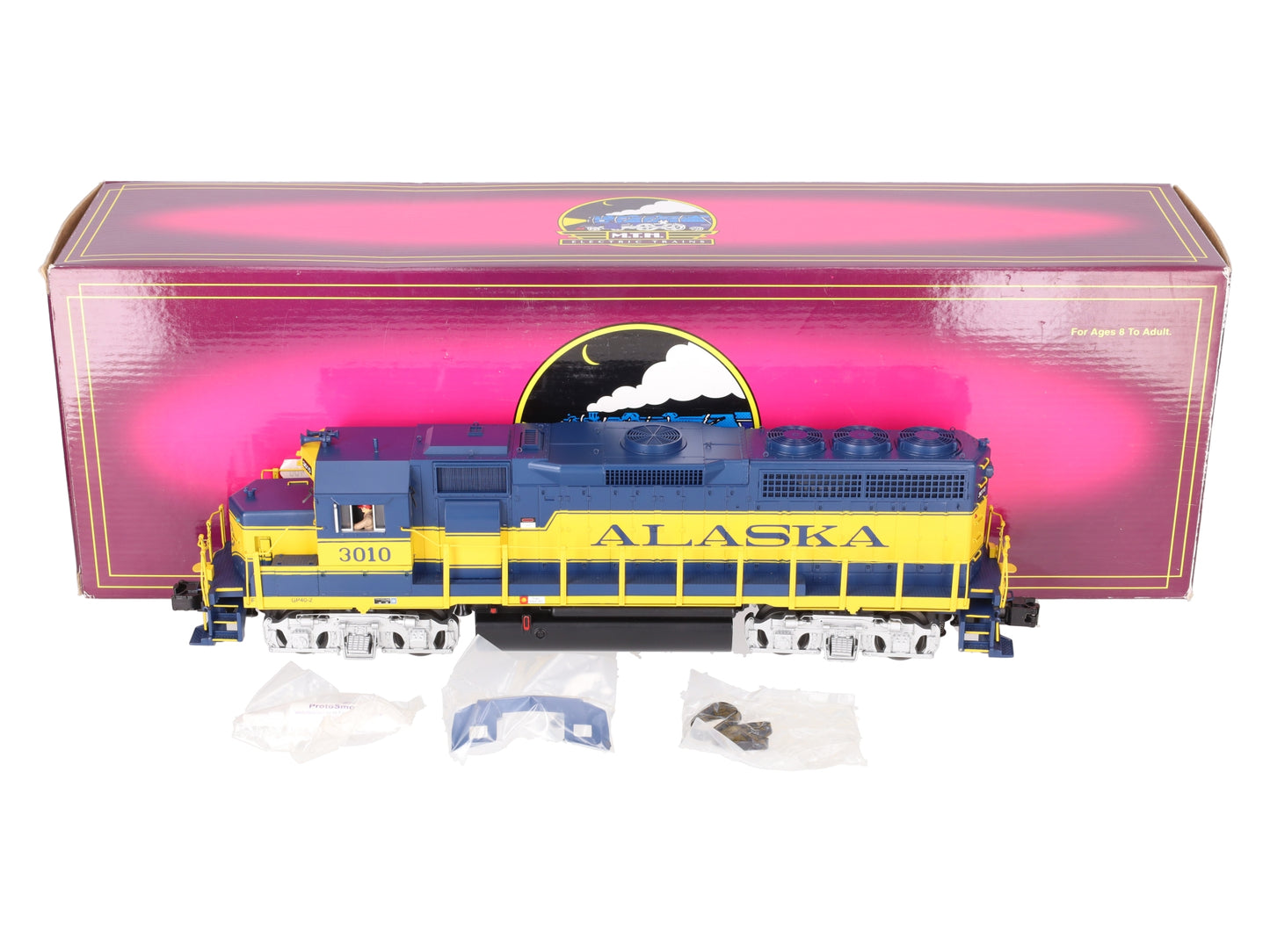 MTH 20-2654-1 O Gauge Alaska Railroad GP-40 Diesel Engine w/PS2 #3010 LN/Box