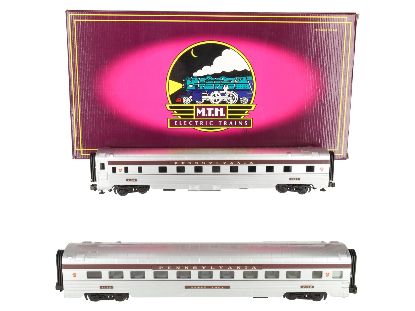 MTH 20-6630 O Gauge Pennsylvania "Henry Knox" 70' Streamlined Diner Car EX/Box