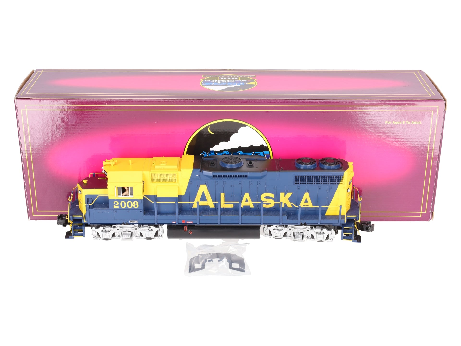 MTH 20-2805-3 Alaska GP38-2 Non-Powered Diesel Engine #2008 EX/Box