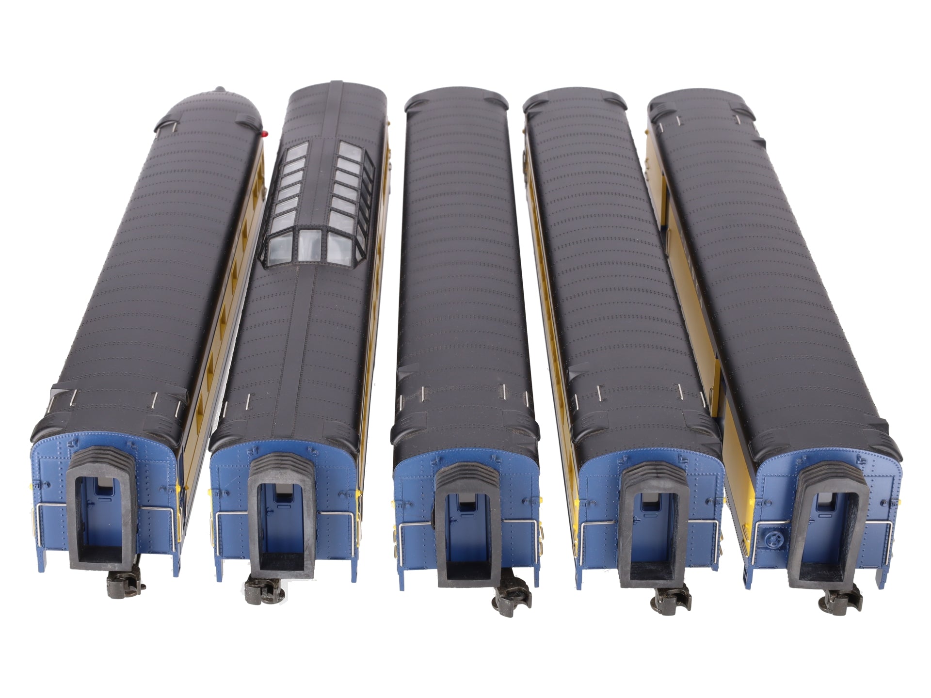 MTH 20-6518 O Alaska Railroad 70' Streamlined Passenger Car Set (Set of 5) EX/Box