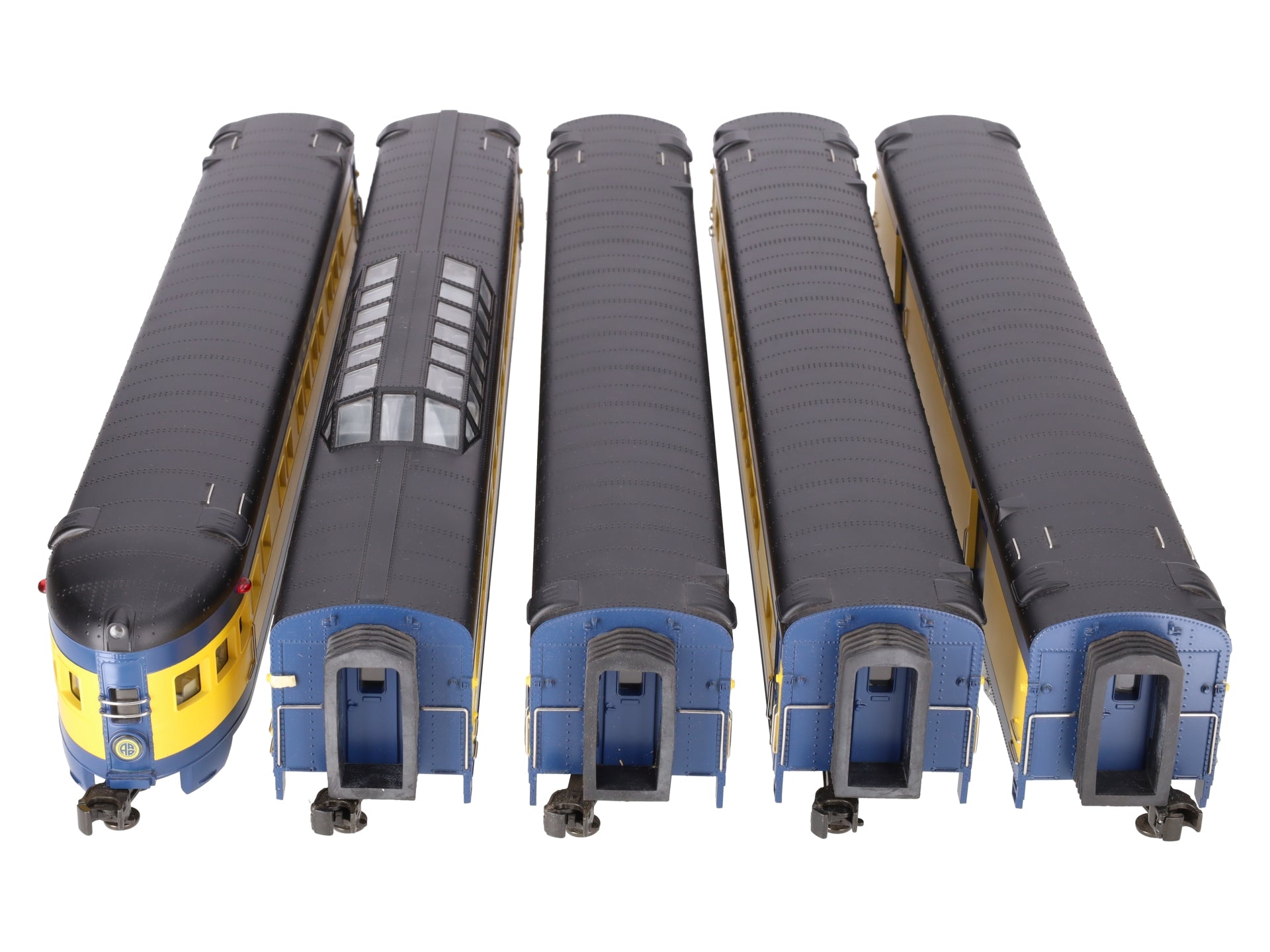 MTH 20-6518 O Alaska Railroad 70' Streamlined Passenger Car Set (Set of 5) EX/Box