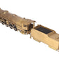 Toby O Scale 2-Rail Brass 4-8-2 Steam Locomotive & Tender - Undecorated VG