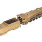 Toby O Scale 2-Rail Brass 4-8-2 Steam Locomotive & Tender - Undecorated VG