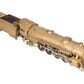 Toby O Scale 2-Rail Brass 4-8-2 Steam Locomotive & Tender - Undecorated VG