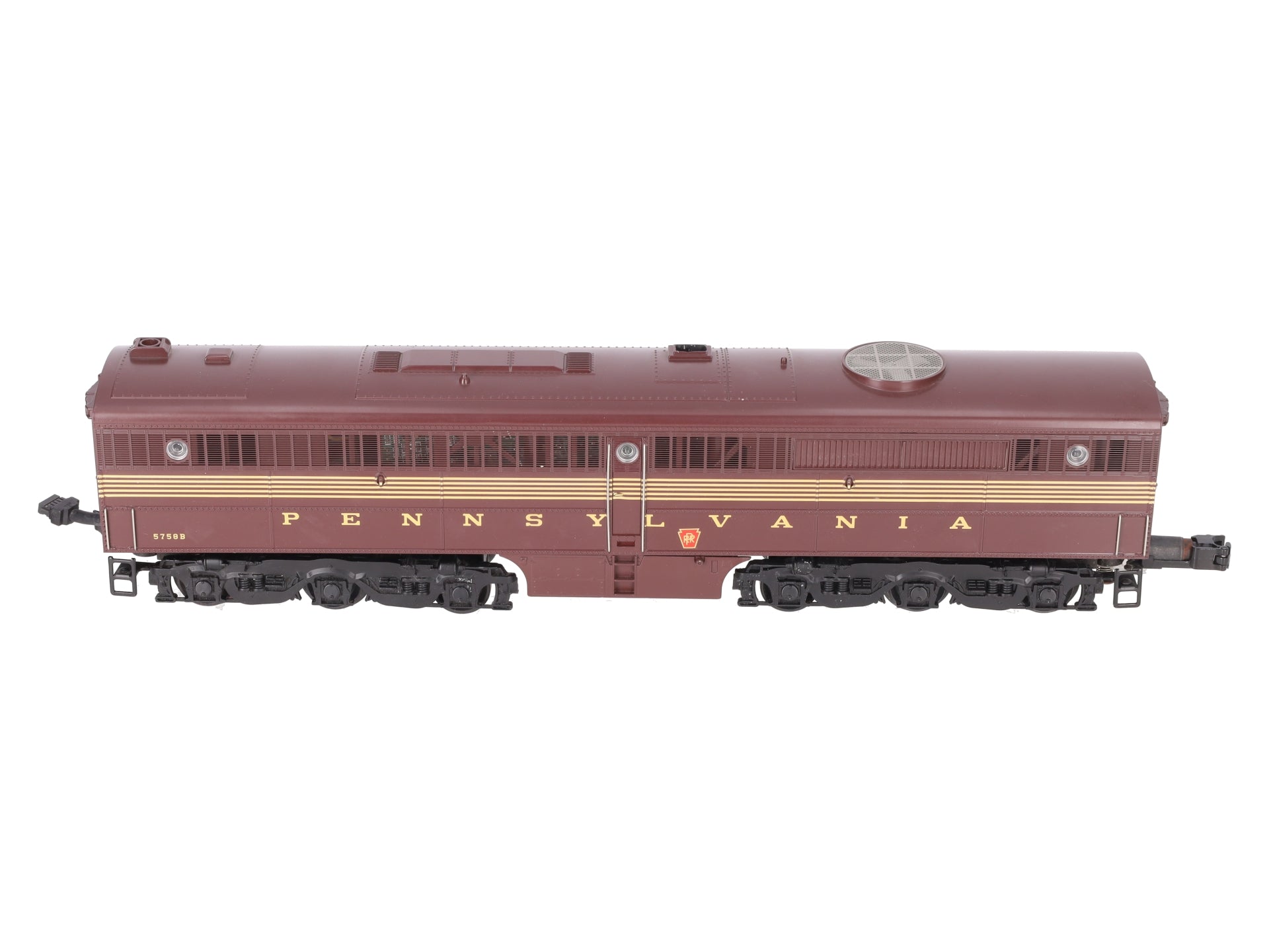 MTH 5758B O Pennsylvania Tuscan Red 3-Rail Alco PA B-Unit Diesel VG