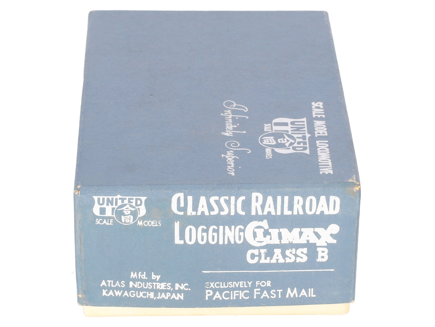 United Models HO Scale BRASS Classic Railroad Logging Climax Class B EX/Box