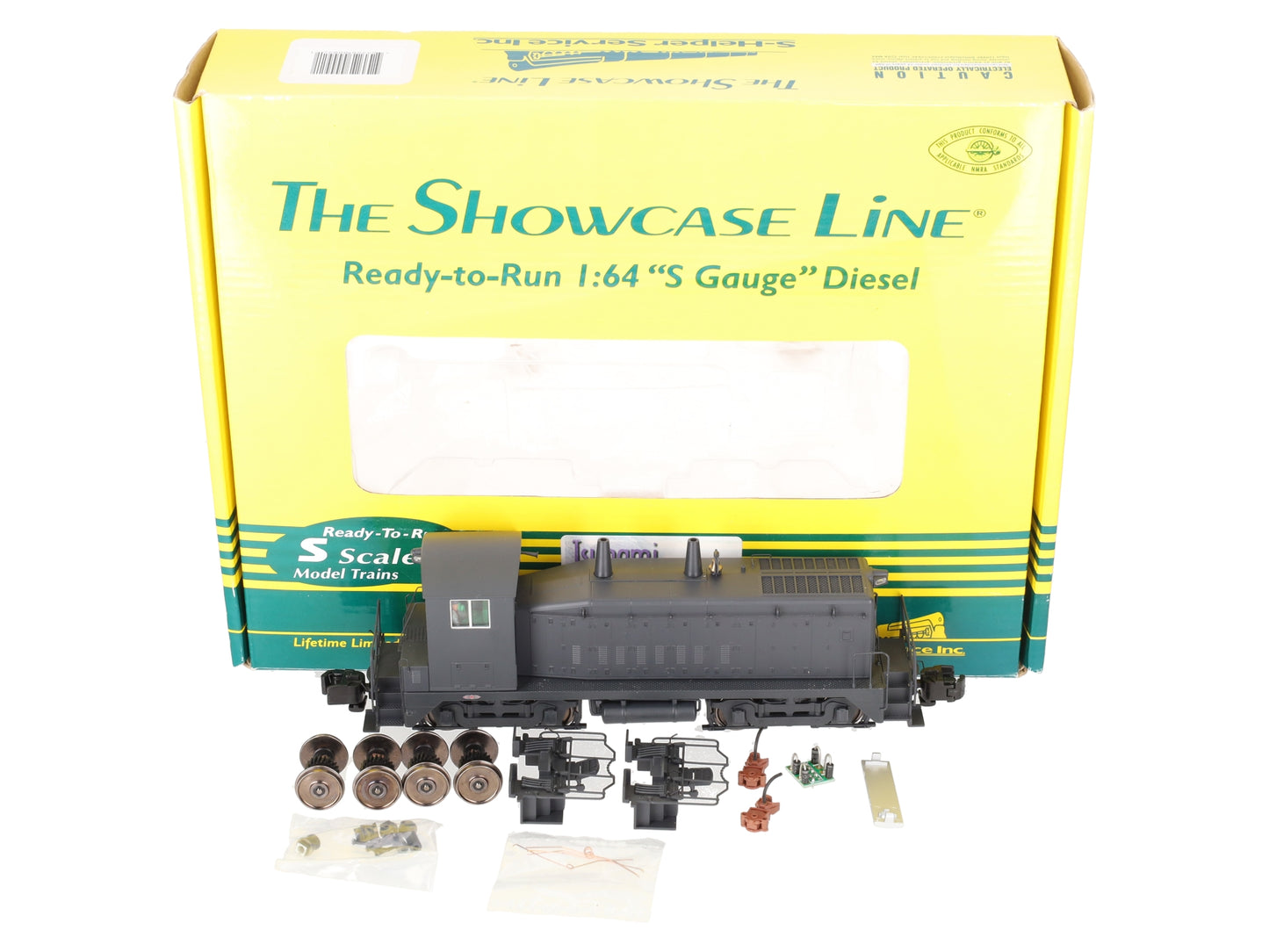 S-Helper 01978 S Scale Undecorated Black SW8/9 switcher DCC w/Tsunami sound EX/Box