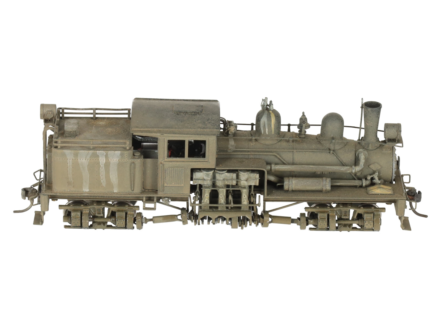 United Models HO Scale BRASS 2-Truck Shay Class "B" Geared Locomotive-Weathered/Box
