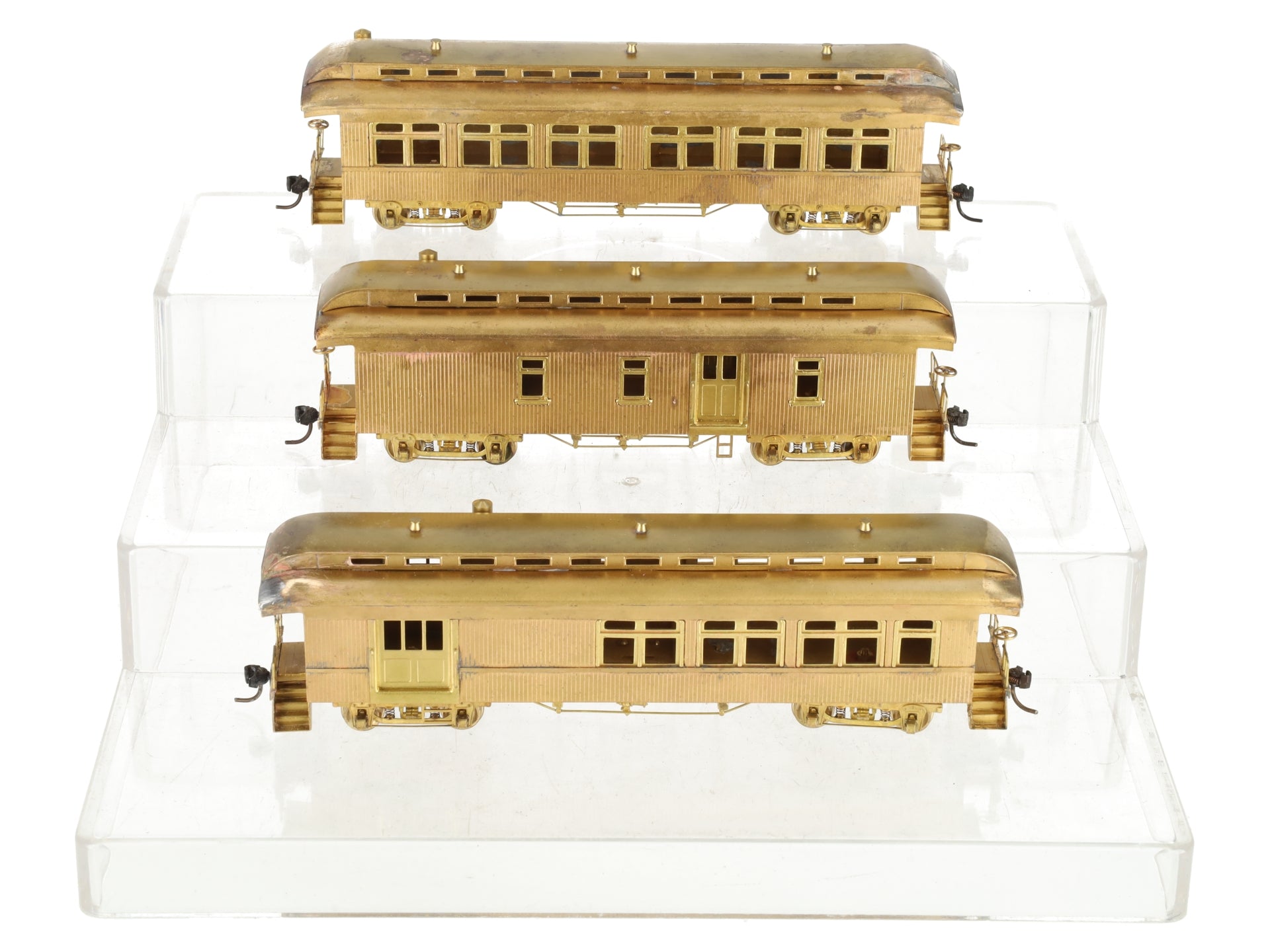 Fujiyama BRASS HO Passenger Pacific Fast Mail P Misc. Roads (Set of 3) EX/Box