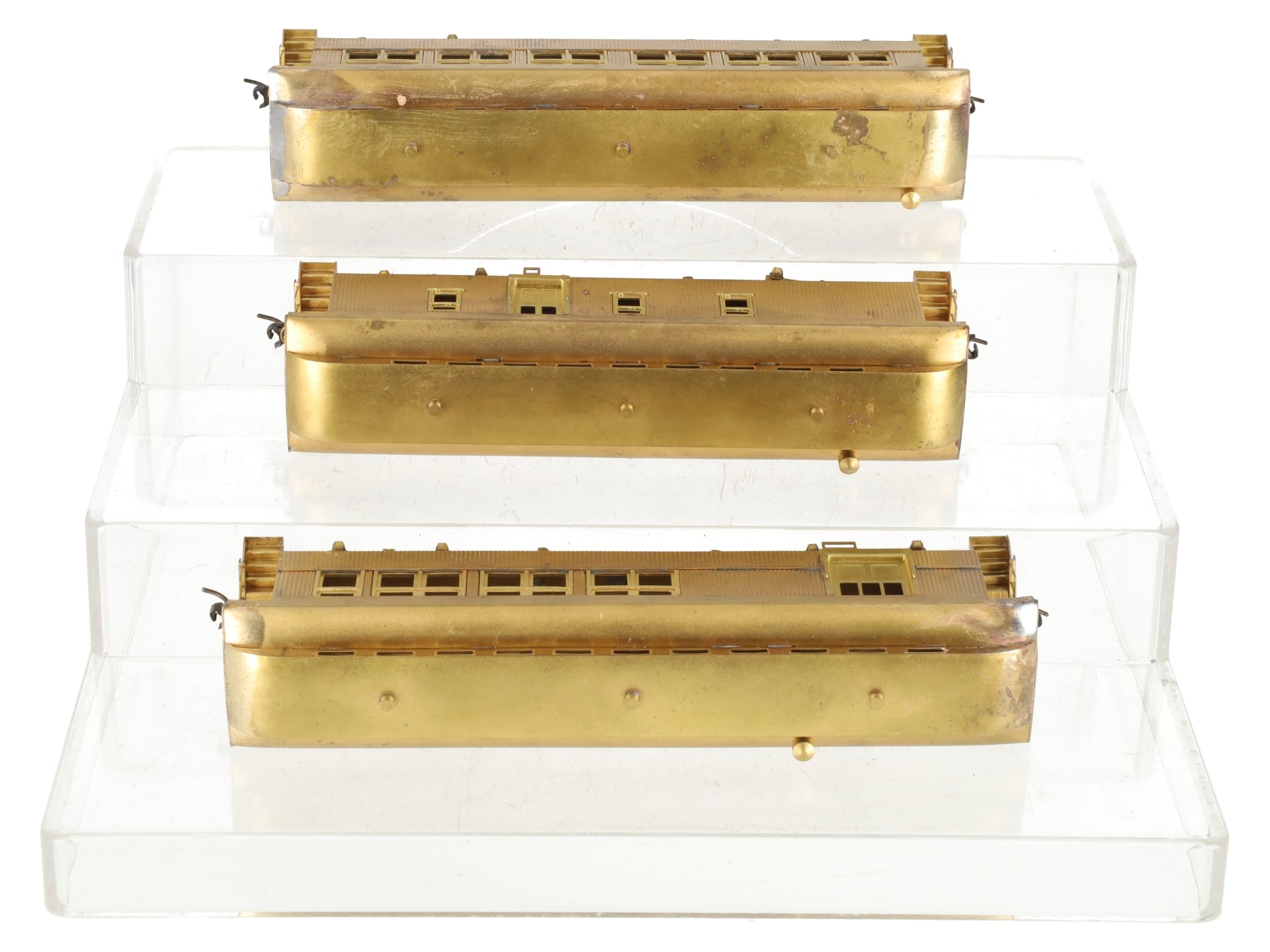 Fujiyama BRASS HO Passenger Pacific Fast Mail P Misc. Roads (Set of 3) EX/Box