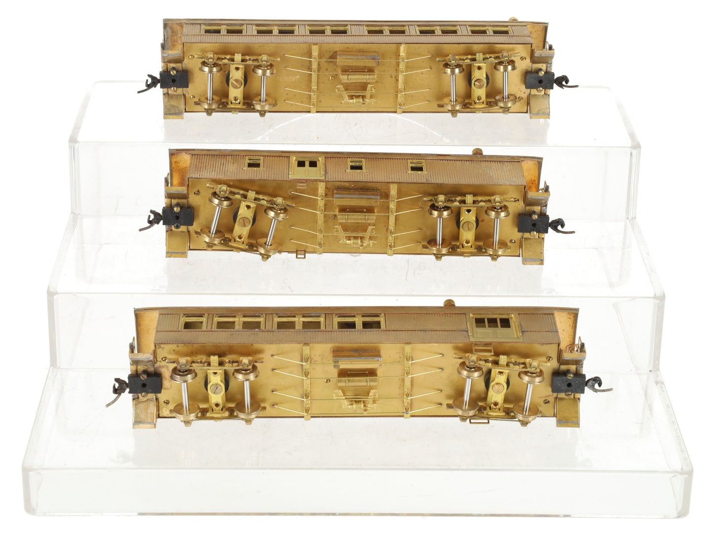 Fujiyama BRASS HO Passenger Pacific Fast Mail P Misc. Roads (Set of 3) EX/Box