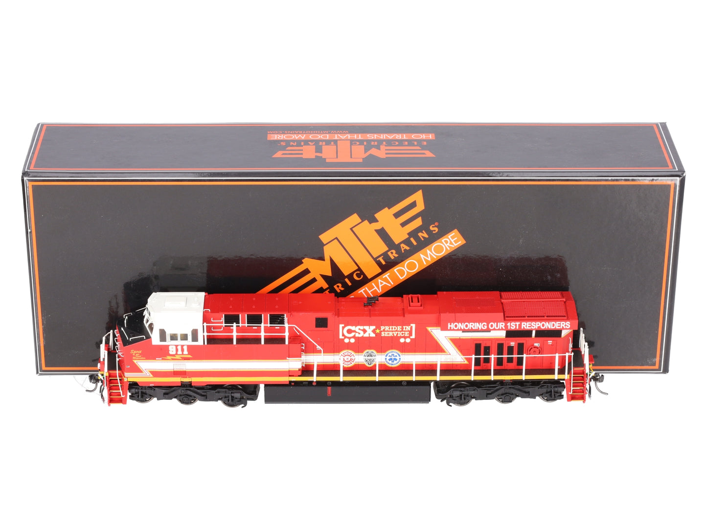 MTH 80-2400-1 HO CSX First Responders ES44AC Diesel Locomotive w/PS 3.0 #911 EX/Box