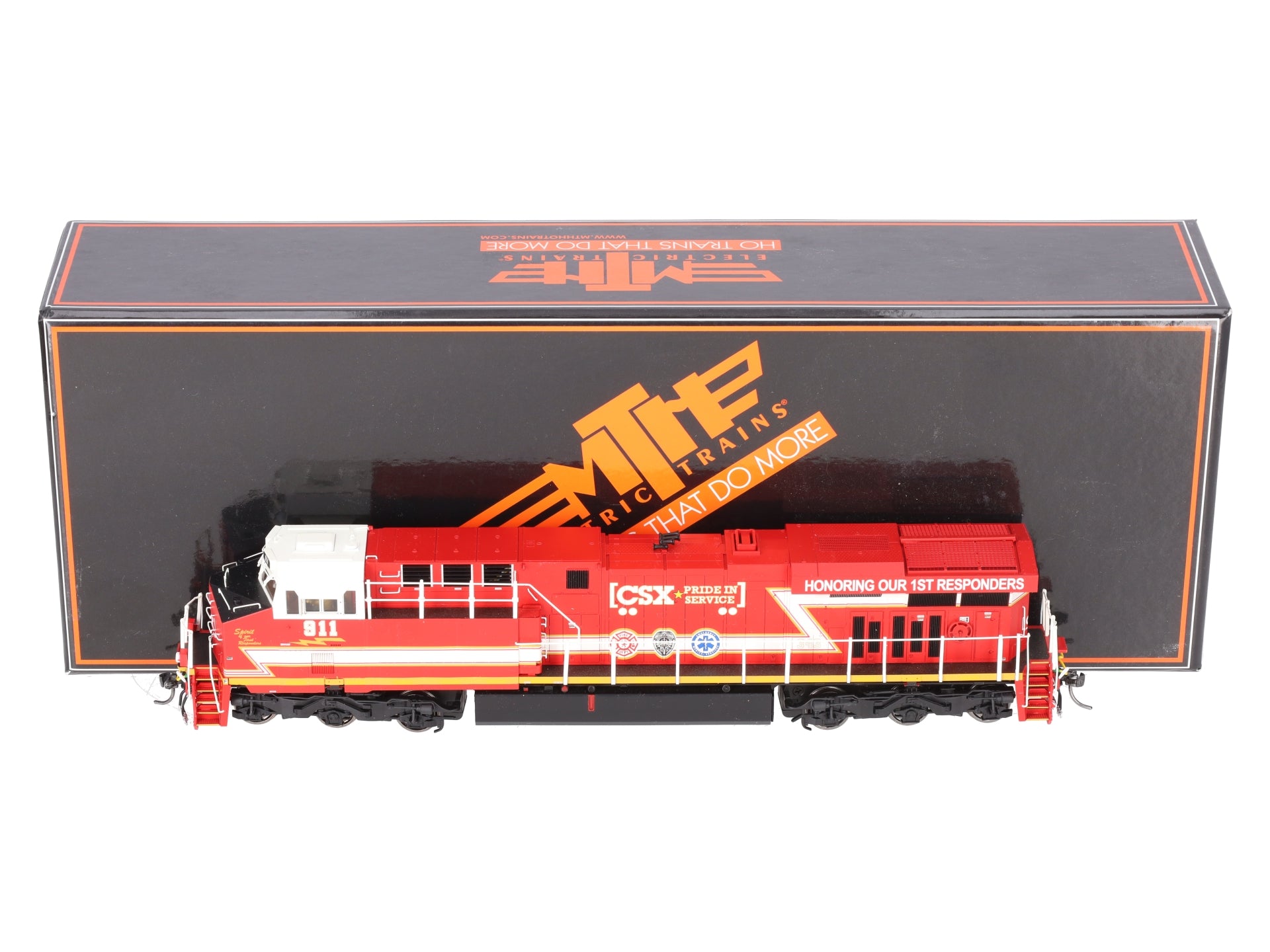 MTH 80-2400-1 HO CSX First Responders ES44AC Diesel Locomotive w/PS 3.0 #911 EX/Box