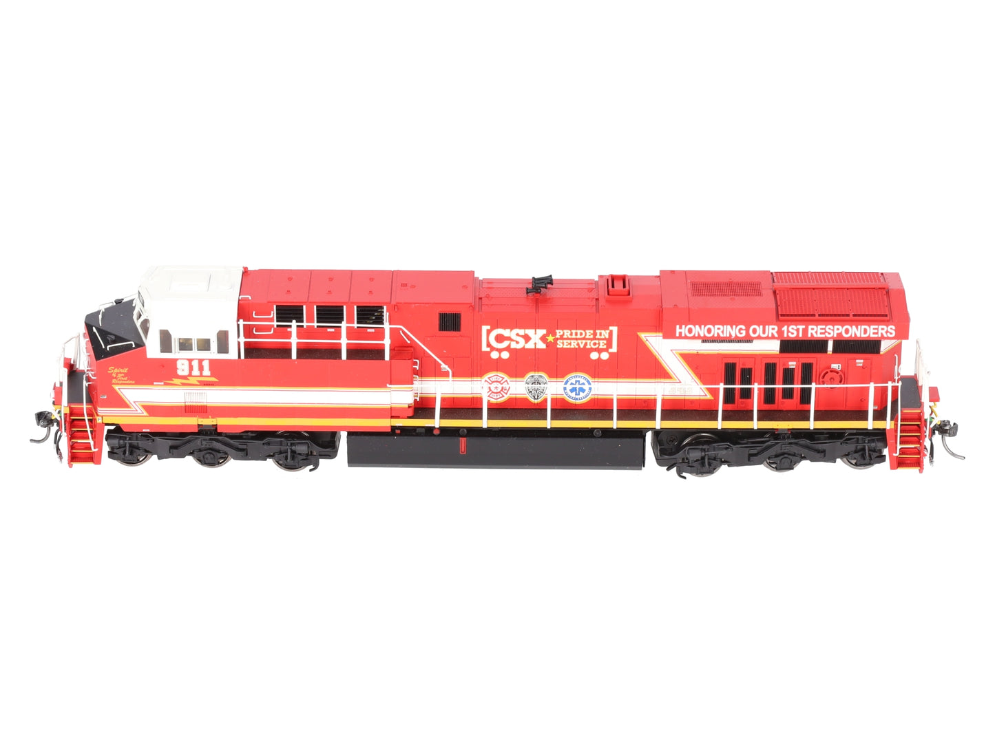 MTH 80-2400-1 HO CSX First Responders ES44AC Diesel Locomotive w/PS 3.0 #911 EX/Box