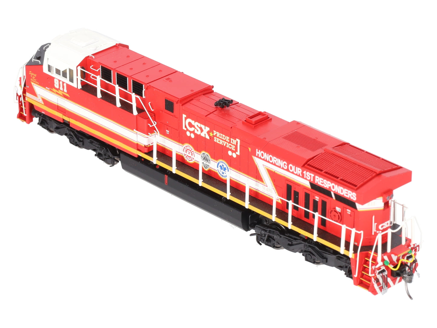 MTH 80-2400-1 HO CSX First Responders ES44AC Diesel Locomotive w/PS 3.0 #911 EX/Box