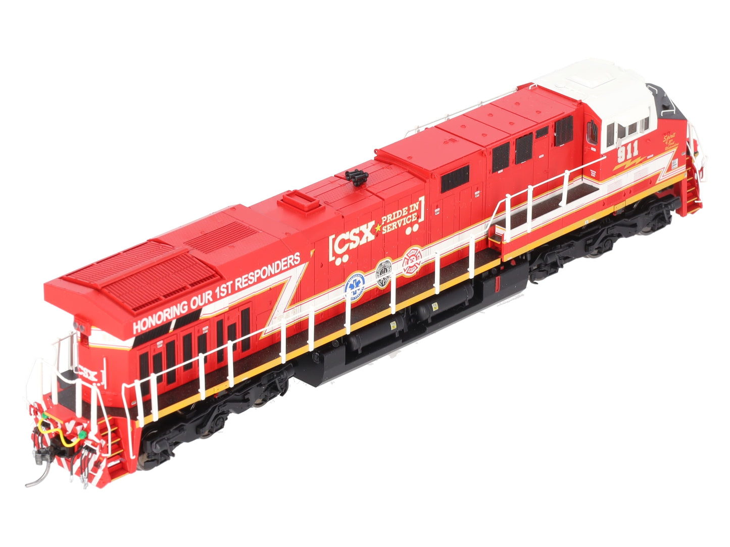 MTH 80-2400-1 HO CSX First Responders ES44AC Diesel Locomotive w/PS 3.0 #911 EX/Box