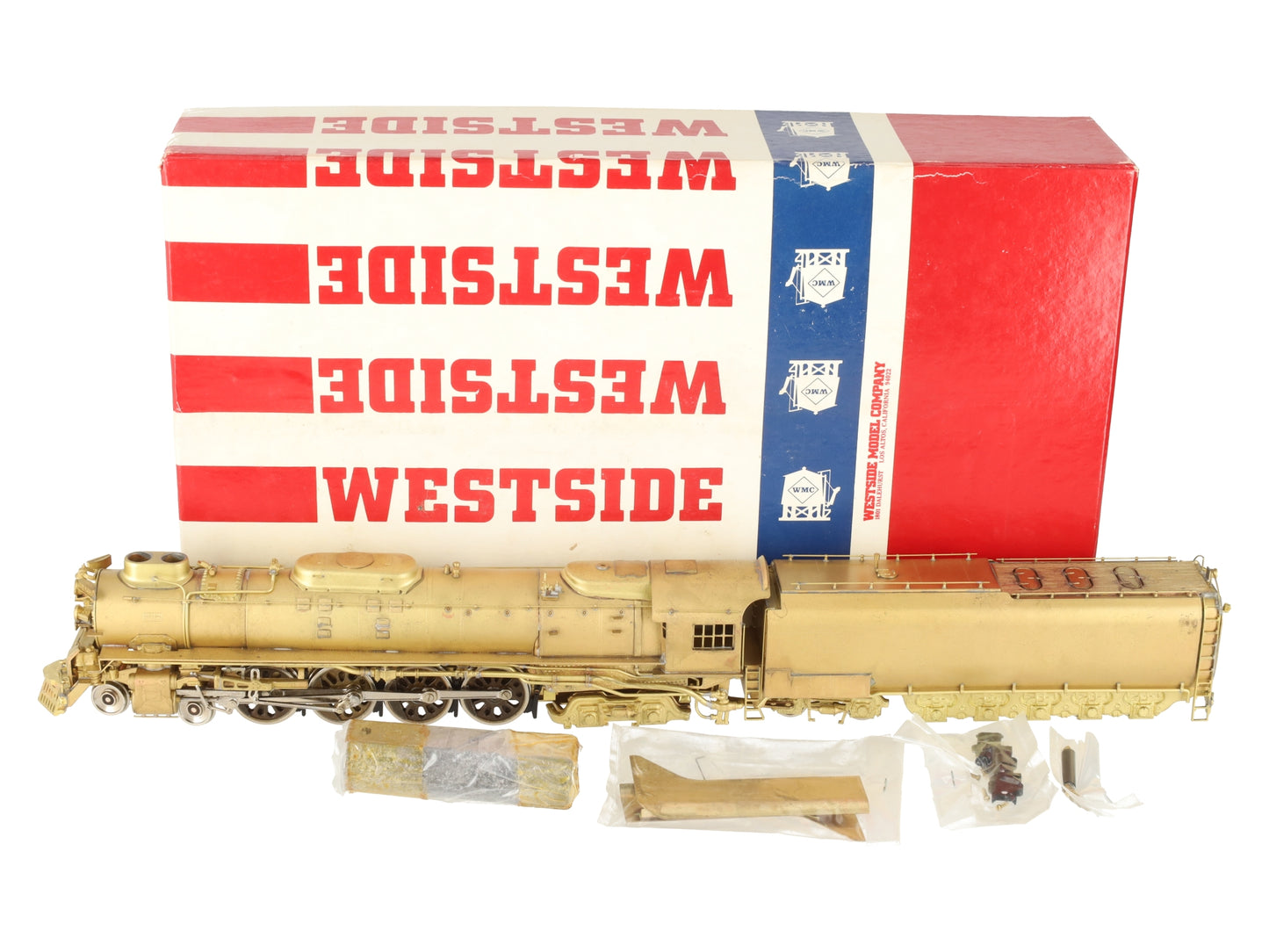 Katsumi HO BRASS Union Pacific FEF-3 4-8-4 Steam Locomotive & Tender- Unpainted EX/Box