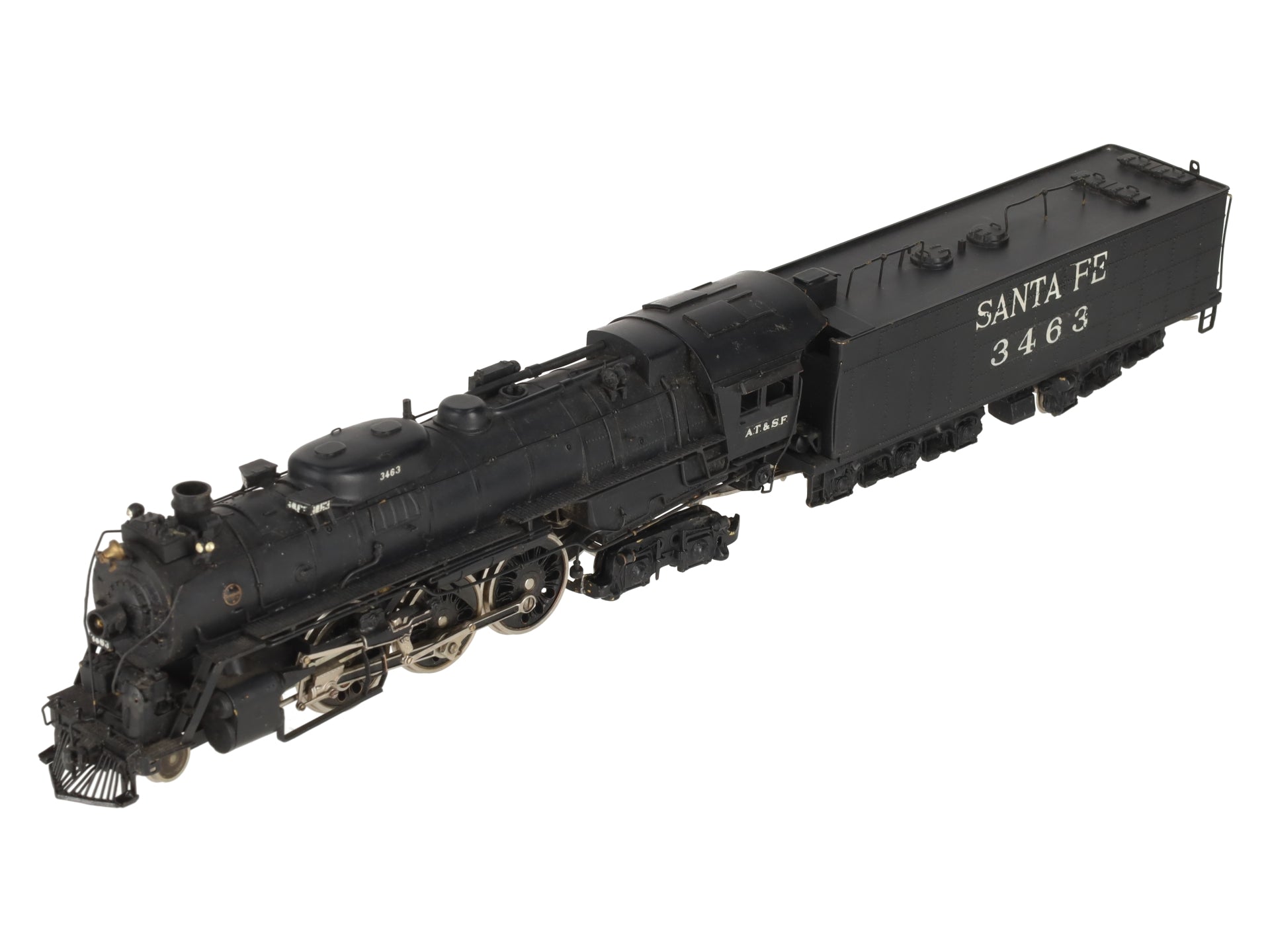 Tenshodo 139 HO Brass Santa Fe 4-6-4 Hudson Steam Loco & Tender/Box