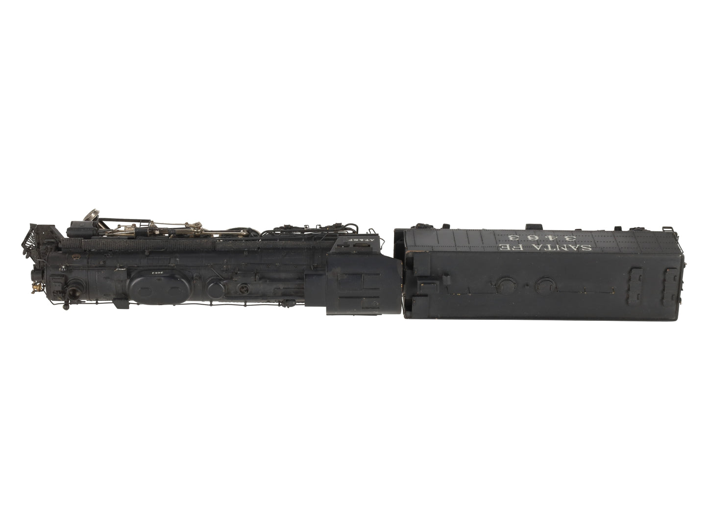 Tenshodo 139 HO Brass Santa Fe 4-6-4 Hudson Steam Loco & Tender/Box