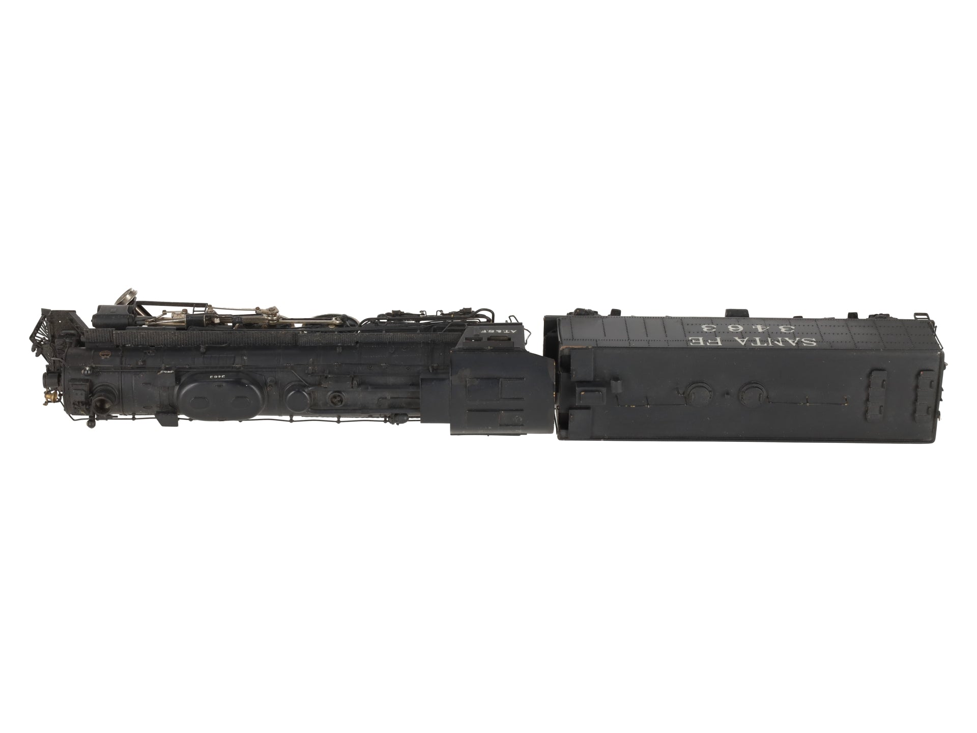 Tenshodo 139 HO Brass Santa Fe 4-6-4 Hudson Steam Loco & Tender/Box