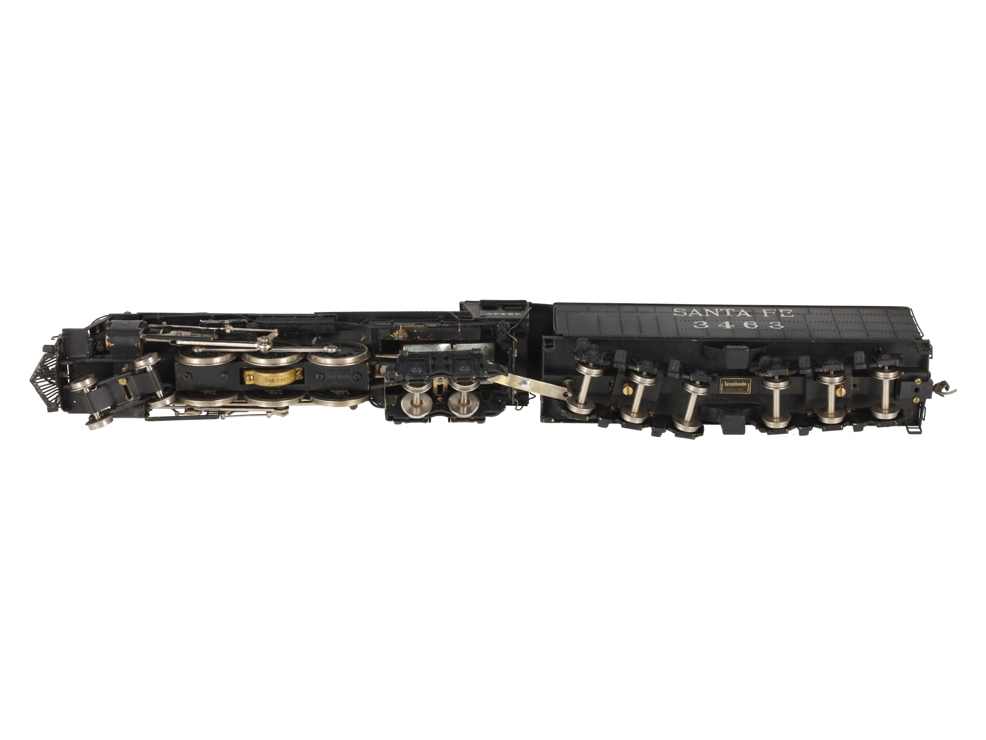 Tenshodo 139 HO Brass Santa Fe 4-6-4 Hudson Steam Loco & Tender/Box