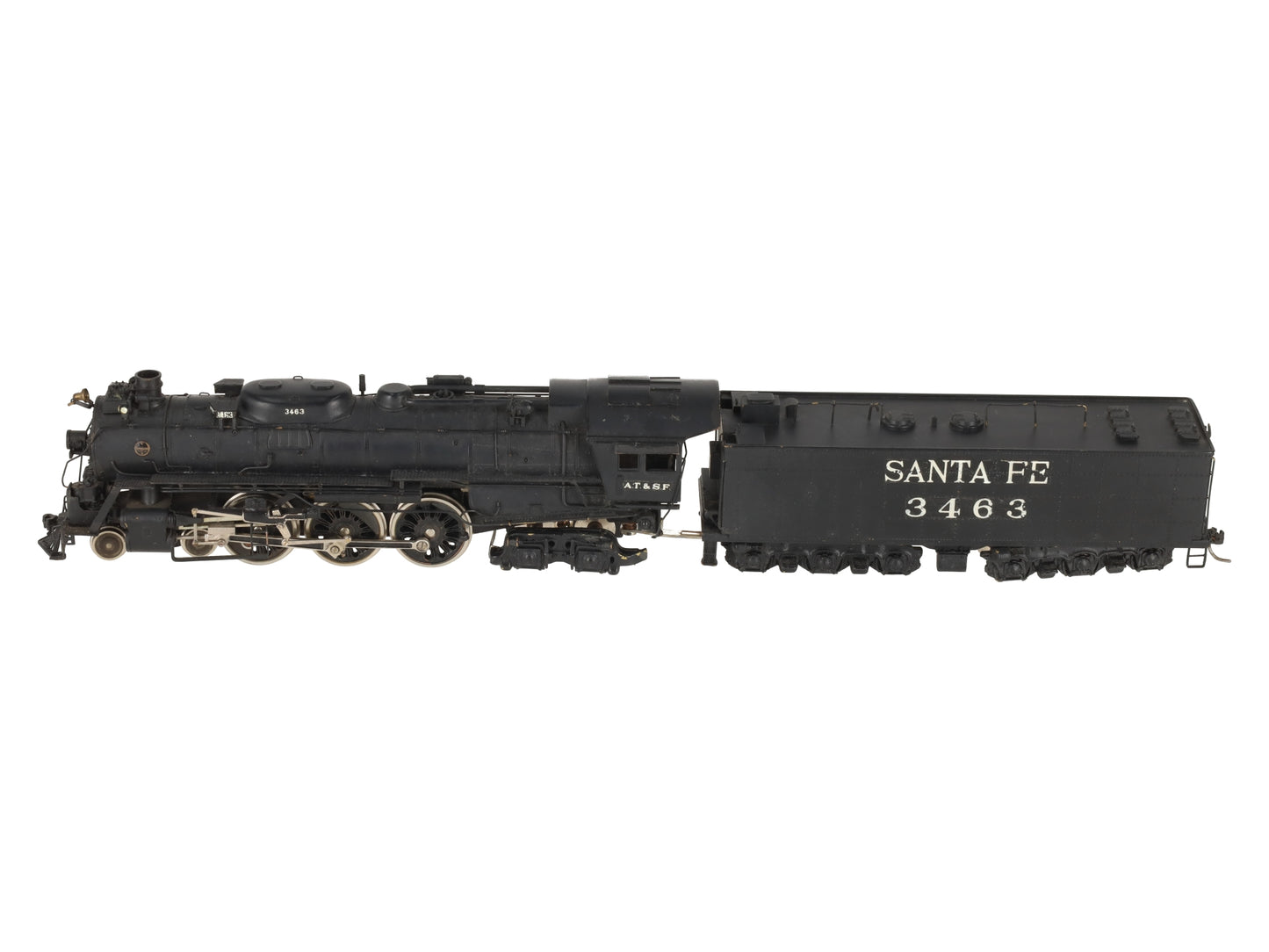 Tenshodo 139 HO Brass Santa Fe 4-6-4 Hudson Steam Loco & Tender/Box