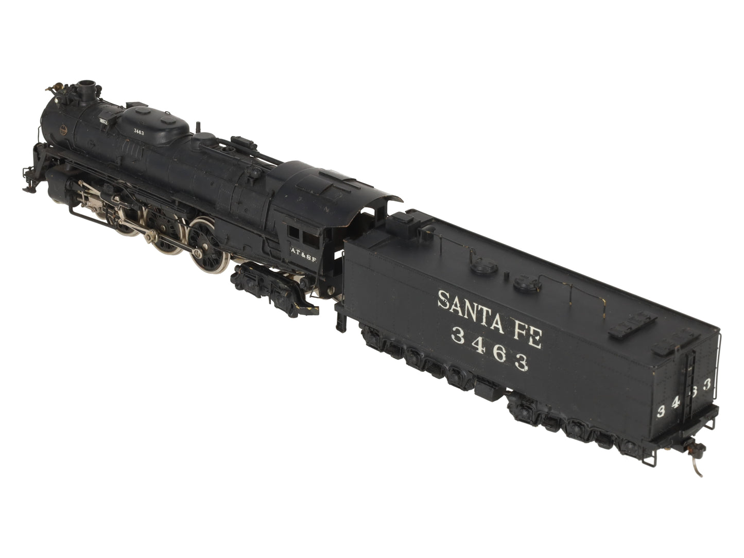Tenshodo 139 HO Brass Santa Fe 4-6-4 Hudson Steam Loco & Tender/Box