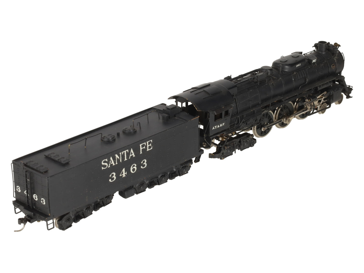 Tenshodo 139 HO Brass Santa Fe 4-6-4 Hudson Steam Loco & Tender/Box